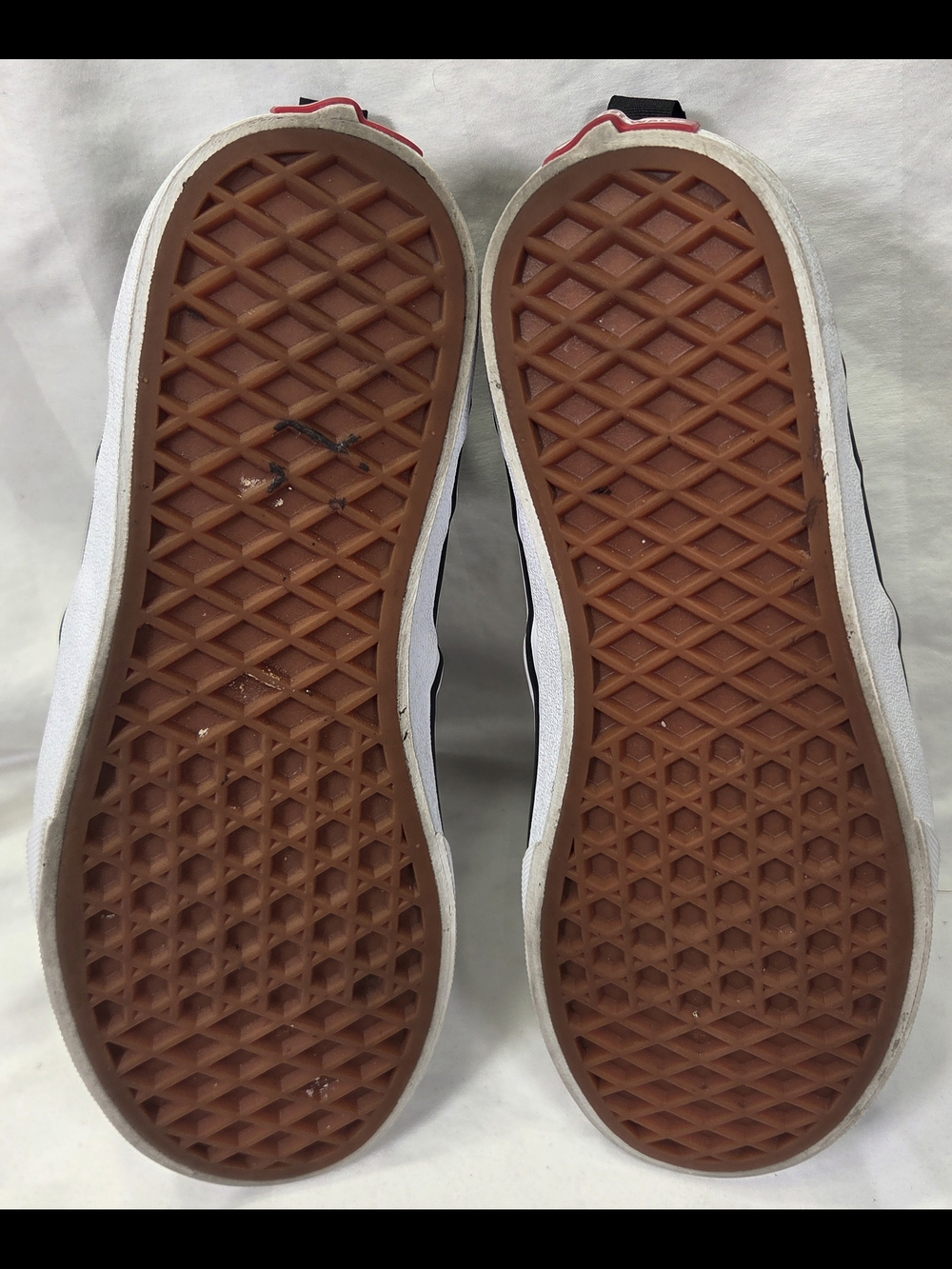Vans Kids Slip-On Sneakers Black with Iridescent Rainbow Checkerboard Girl Sz 4 - Picture 10 of 12